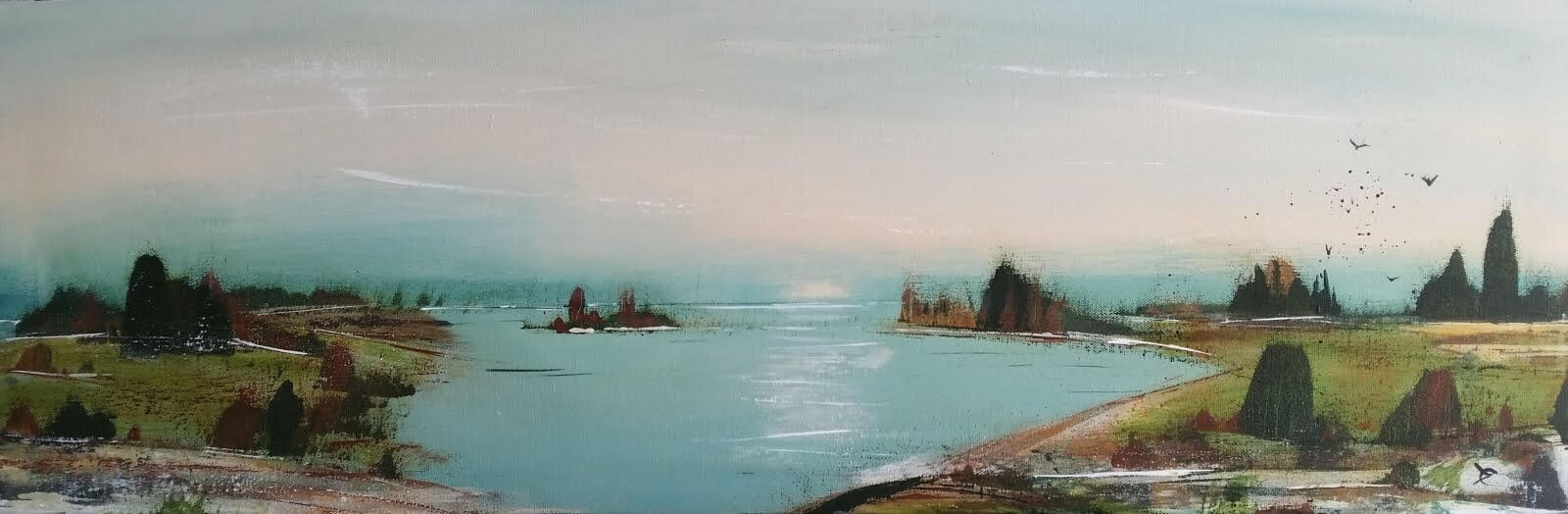 soft scene of a tranquil bay